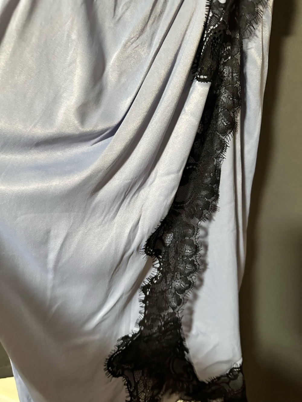 NWT Anthropologie Light Blue Lace-Trim Tank Midi Dress - Picture 6 of 6